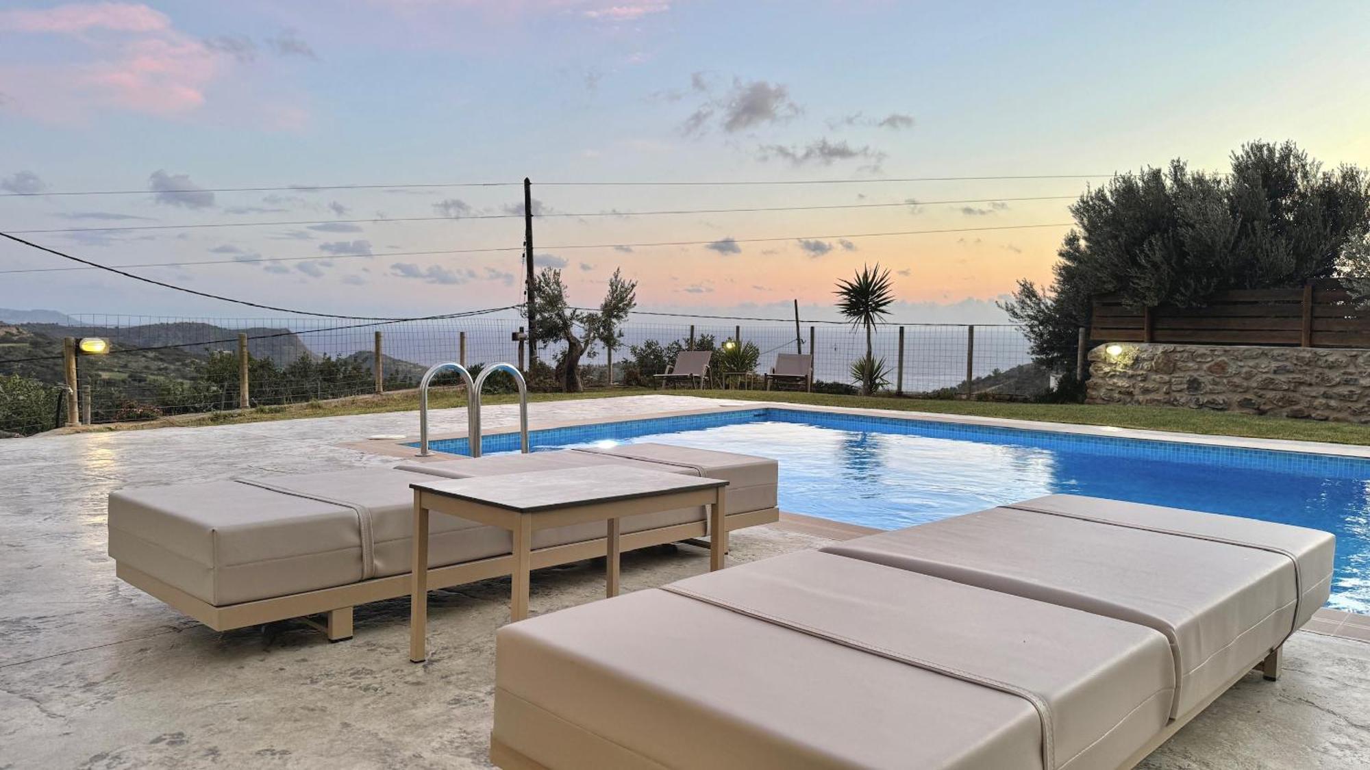 Villa Michael Triopetra Private Villa, Private Swimming Pool, Garden, Panoramic Sunset Екстер'єр фото