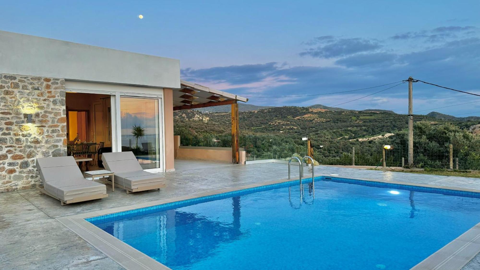 Villa Michael Triopetra Private Villa, Private Swimming Pool, Garden, Panoramic Sunset Екстер'єр фото