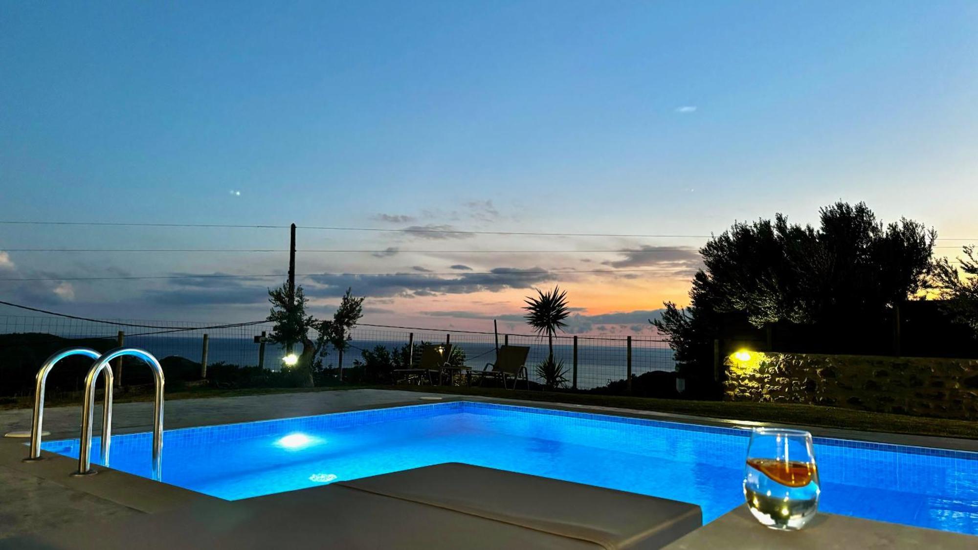 Villa Michael Triopetra Private Villa, Private Swimming Pool, Garden, Panoramic Sunset Екстер'єр фото