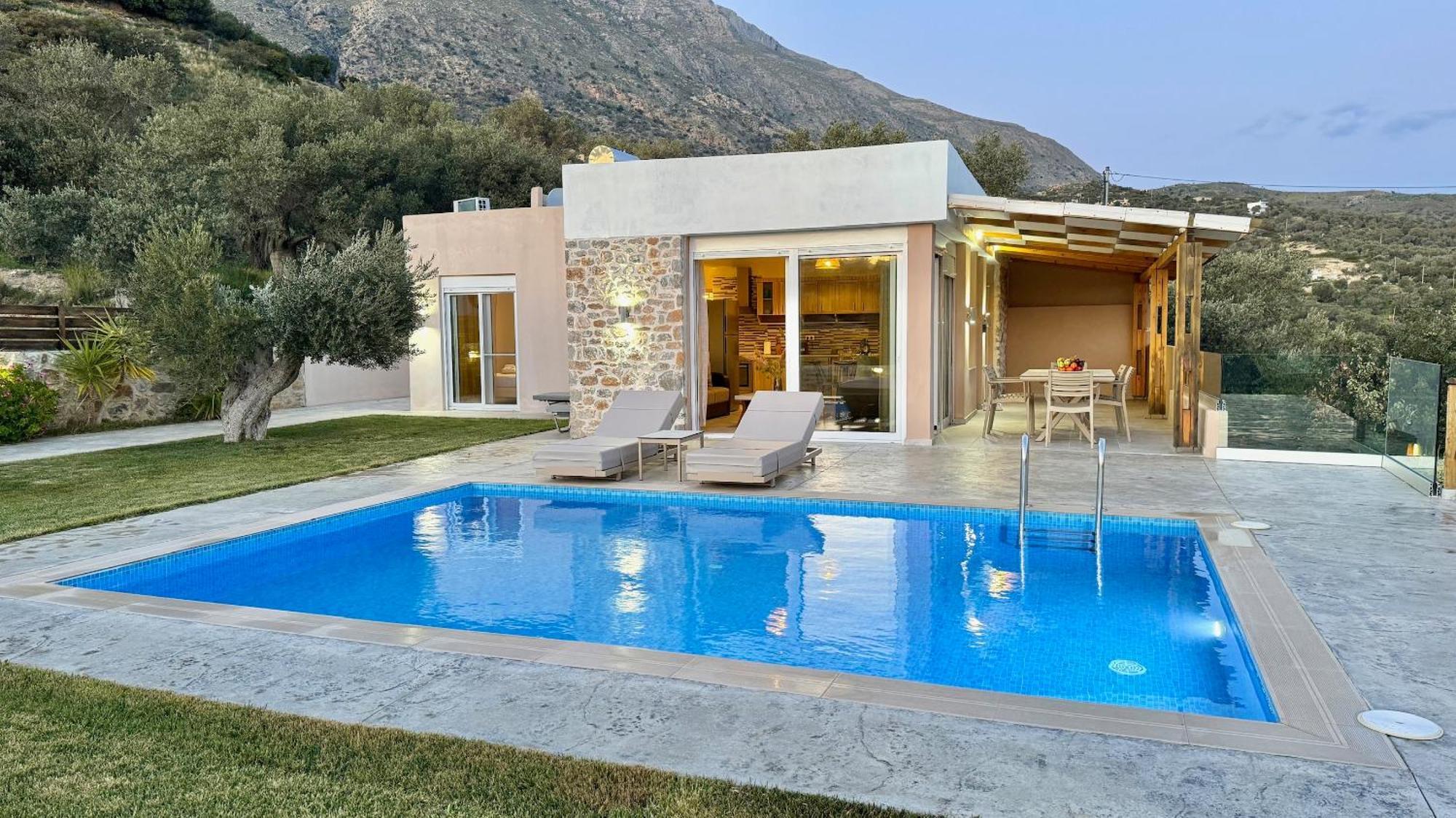 Villa Michael Triopetra Private Villa, Private Swimming Pool, Garden, Panoramic Sunset Екстер'єр фото