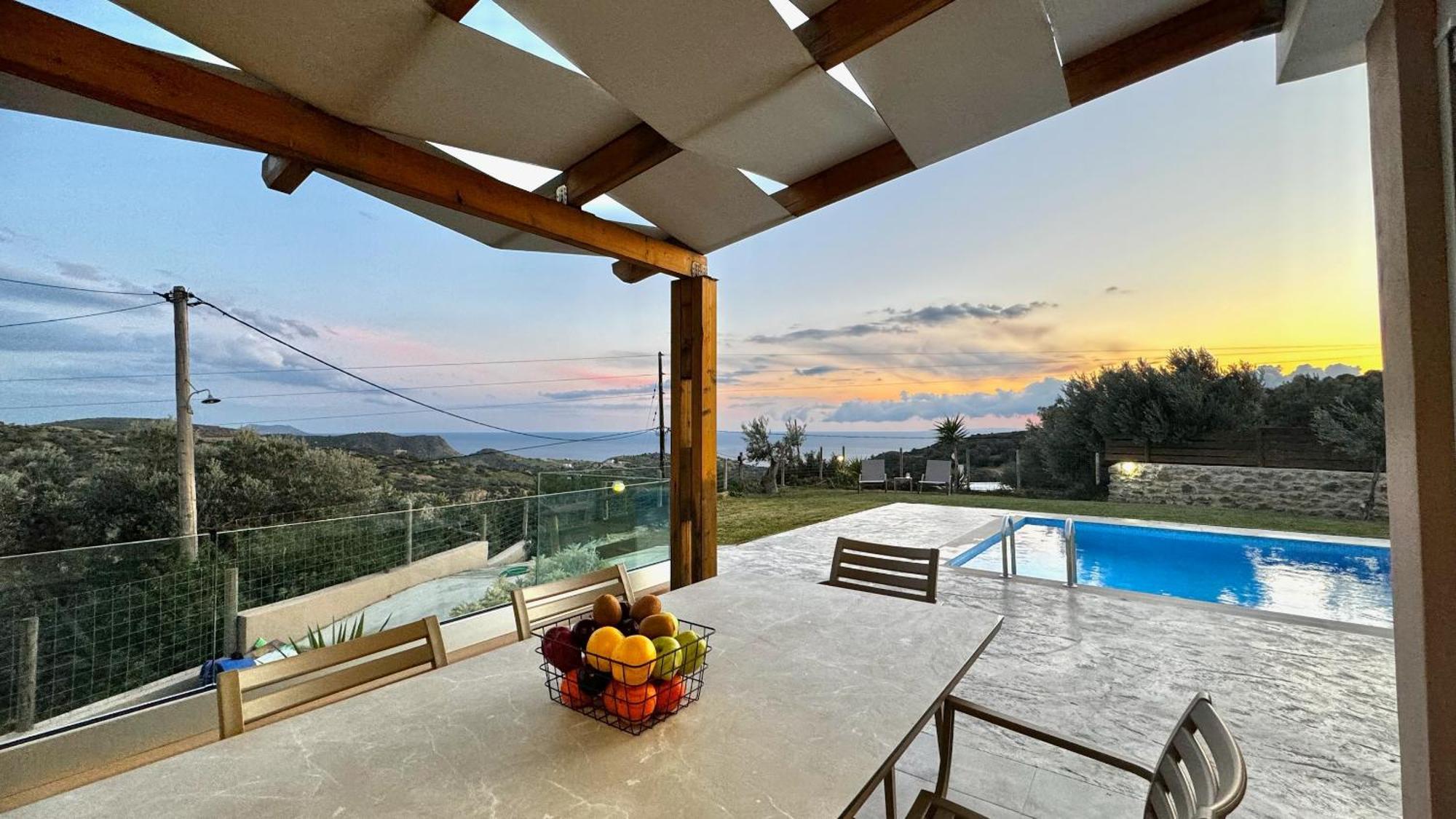 Villa Michael Triopetra Private Villa, Private Swimming Pool, Garden, Panoramic Sunset Екстер'єр фото
